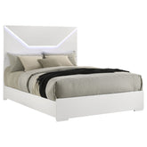 Ives Panel Bed with LED Headboard