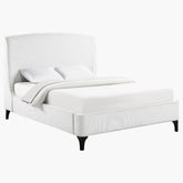 Mosby Upholstered Wingback Bed