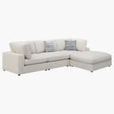 4PC Cloud Modular Dupe Sofa Chaise in Performance Linen