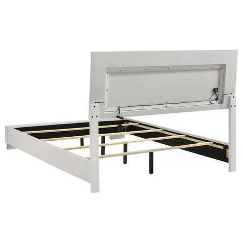 Felicity Wood LED Panel Bed