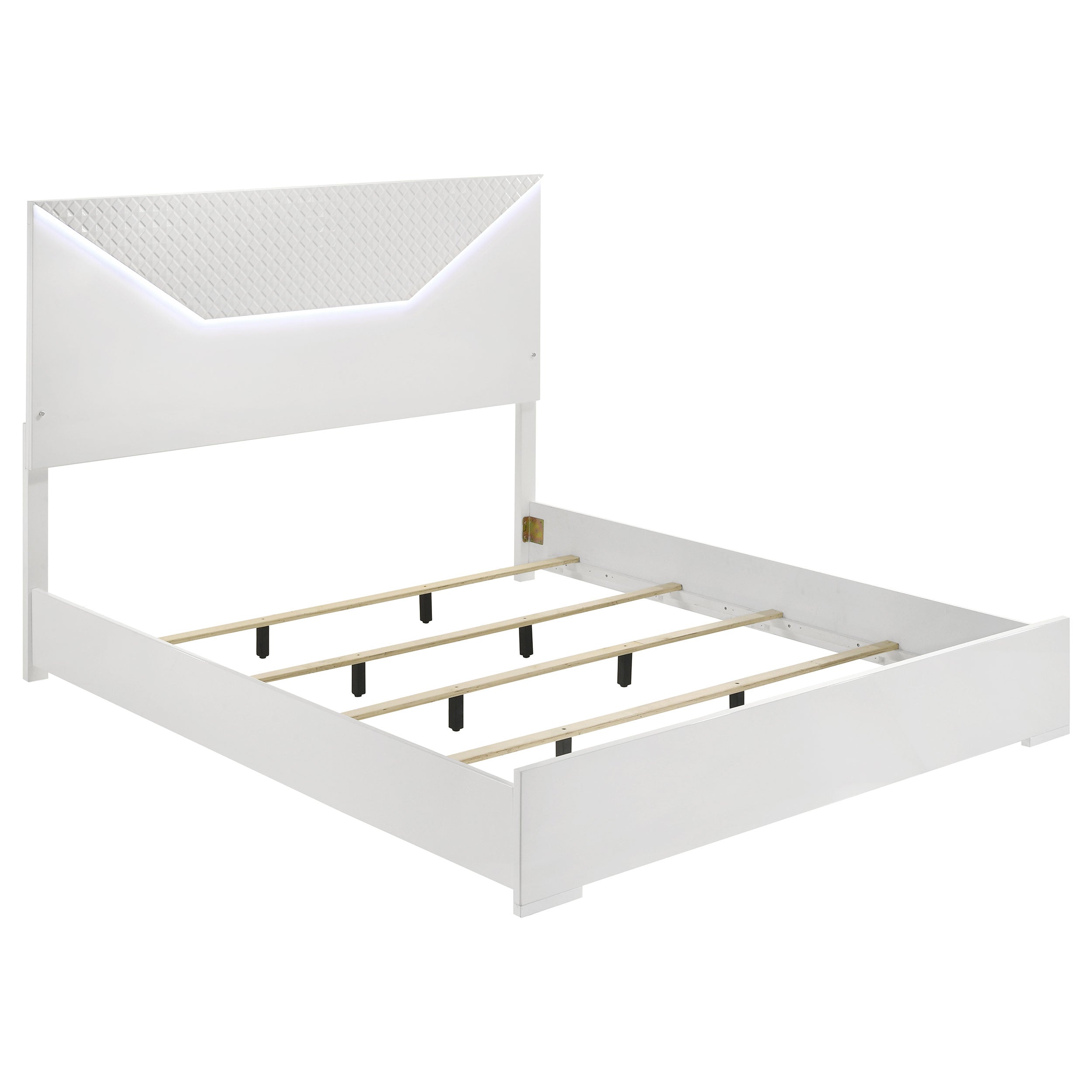 Ives Panel Bed with LED Headboard