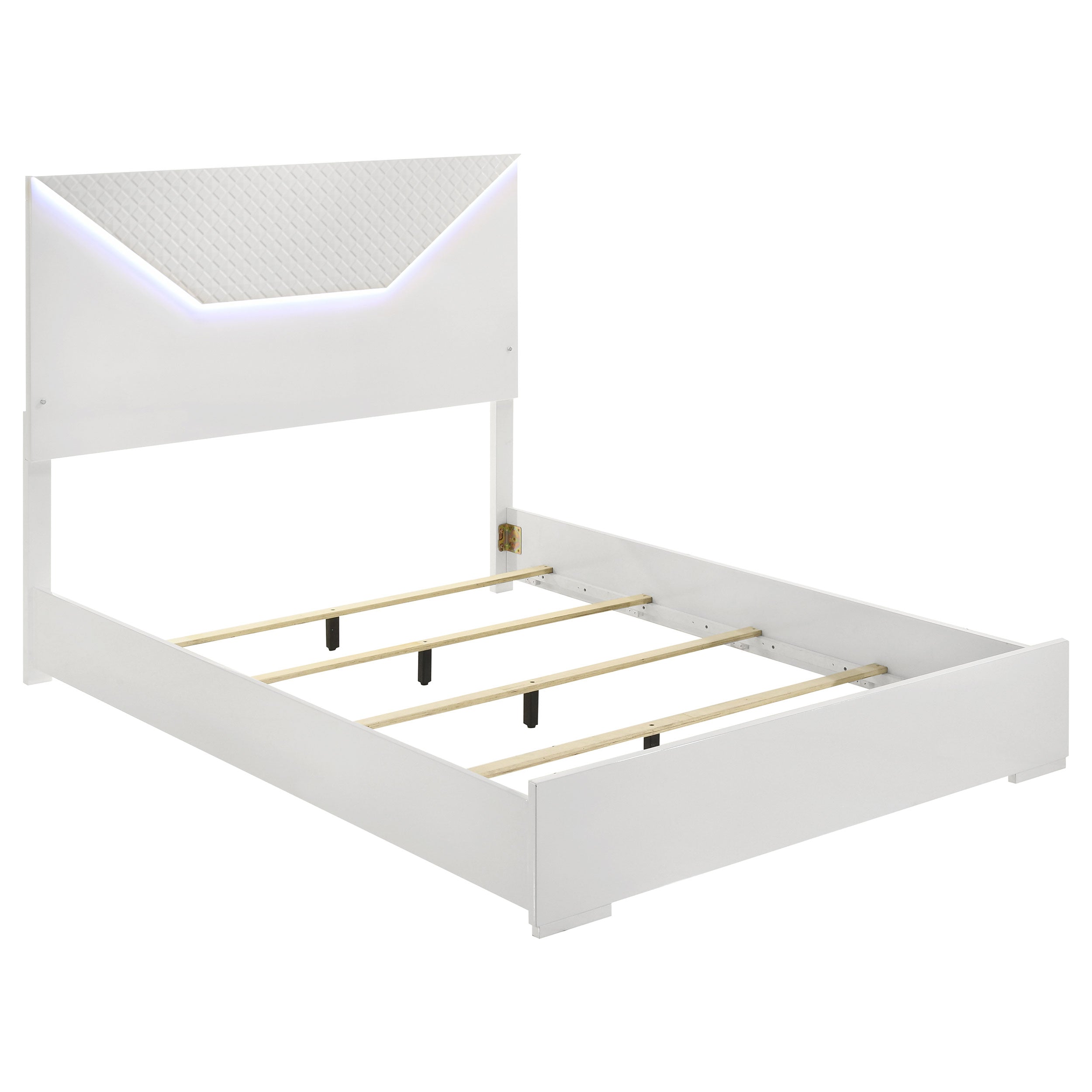 Ives Panel Bed with LED Headboard