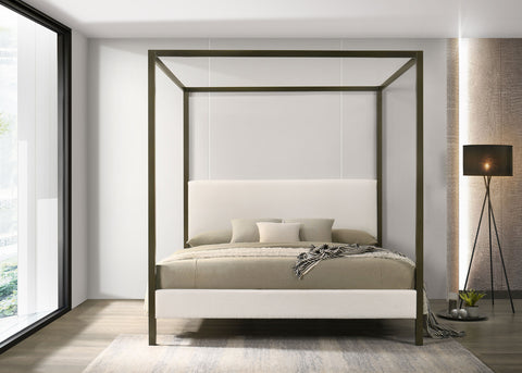 Monroe Upholstered Canopy Bed