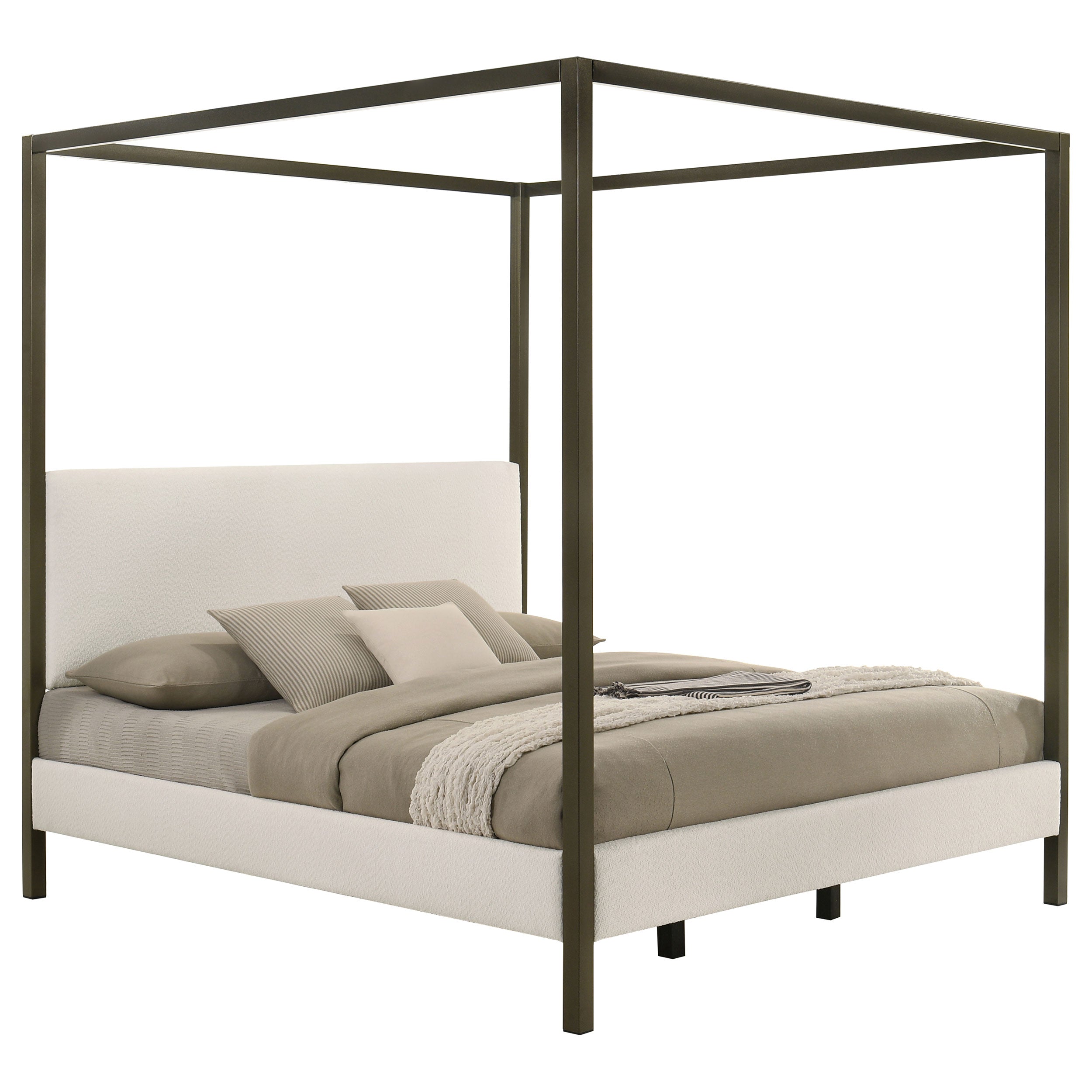 Monroe Upholstered Canopy Bed