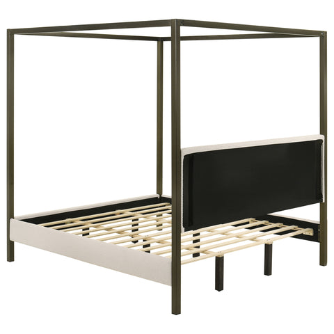 Monroe Upholstered Canopy Bed