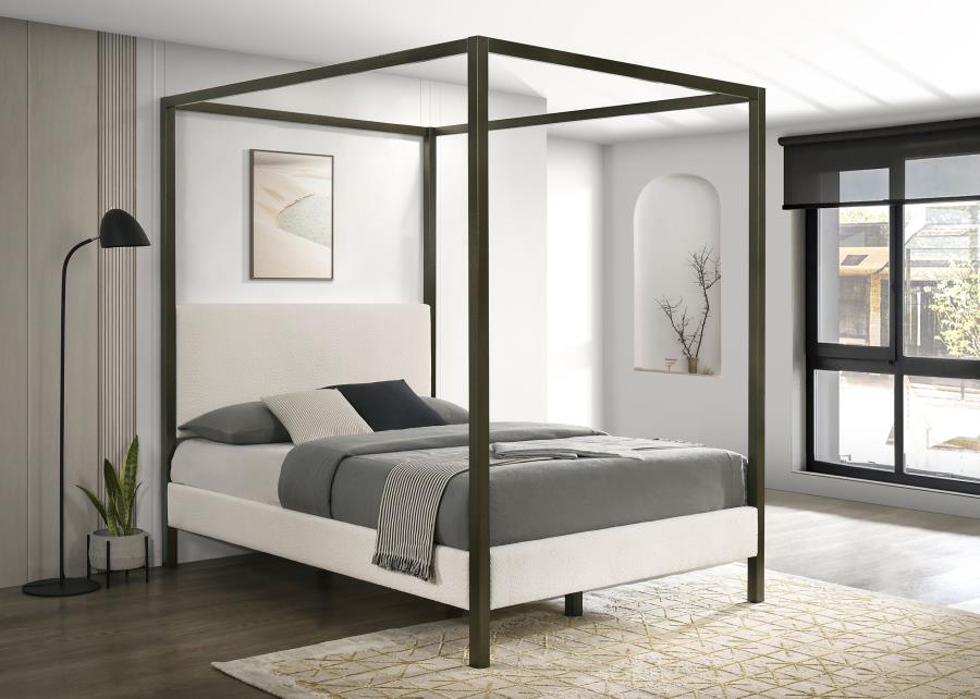 Monroe Upholstered Canopy Bed