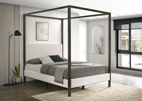 Monroe Upholstered Canopy Bed