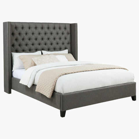Bancroft Upholstered Wingback Bed