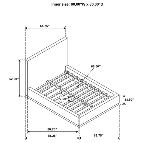 Knox Upholstered Panel Bed
