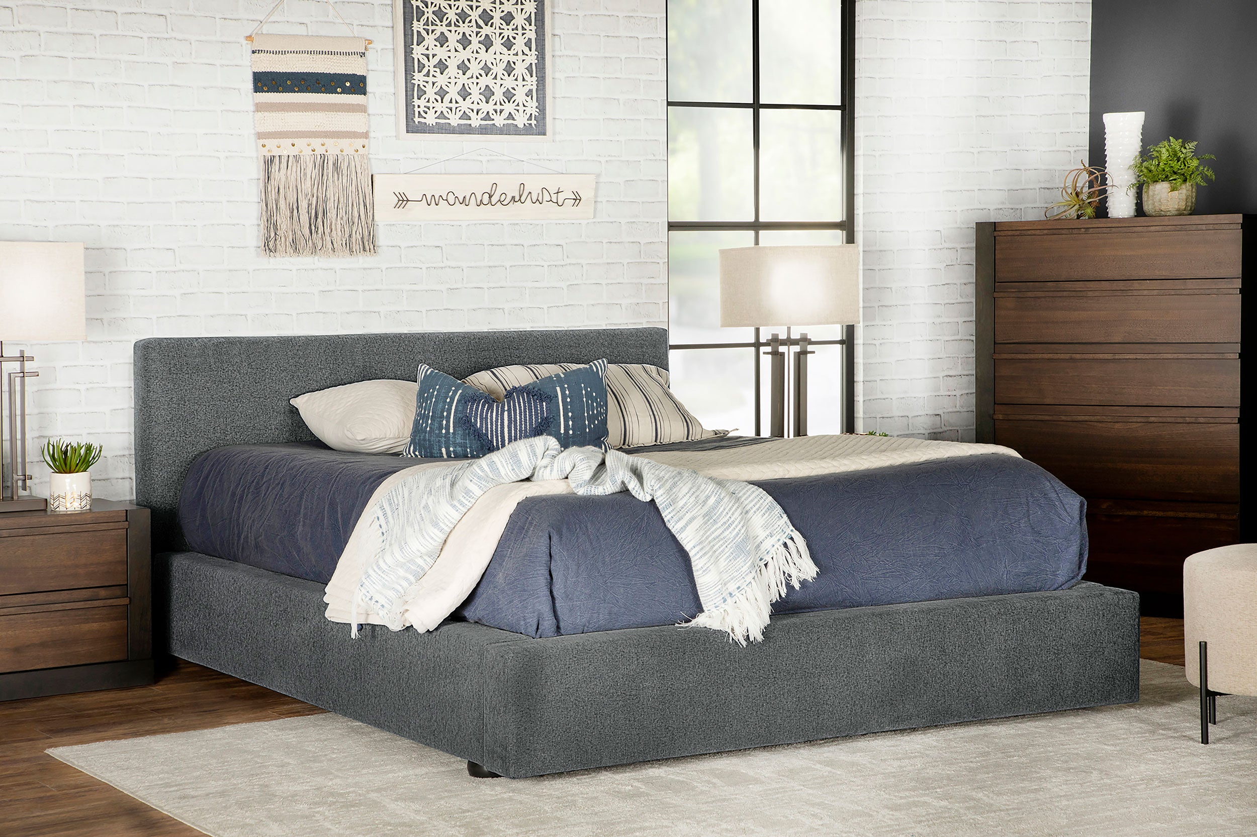 Gregory Upholstered Panel Bed
