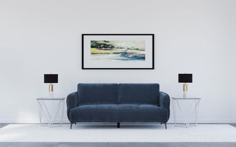 Lively Chenille Modern Track Arm Sofa