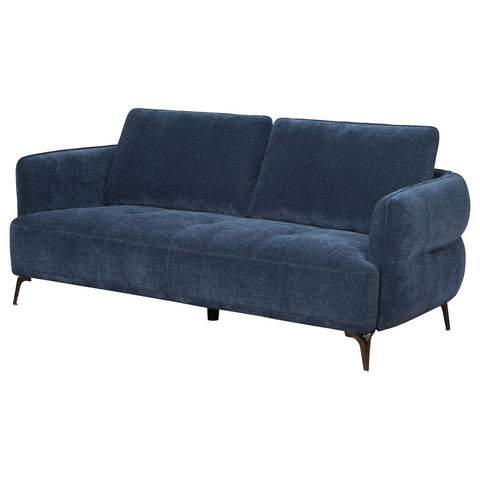Lively Chenille Modern Track Arm Sofa