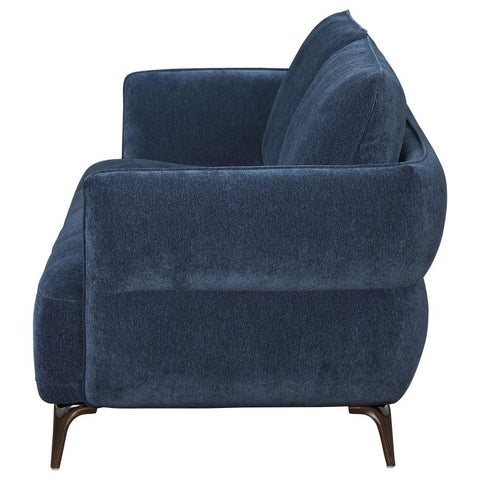 Lively Chenille Modern Track Arm Sofa