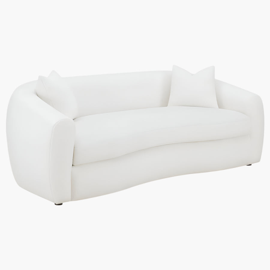 Isabella Faux Sheepskin Upholstered Sofa