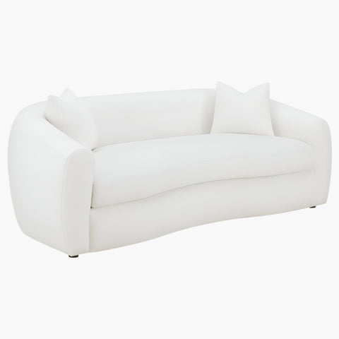 Isabella Faux Sheepskin Upholstered Sofa