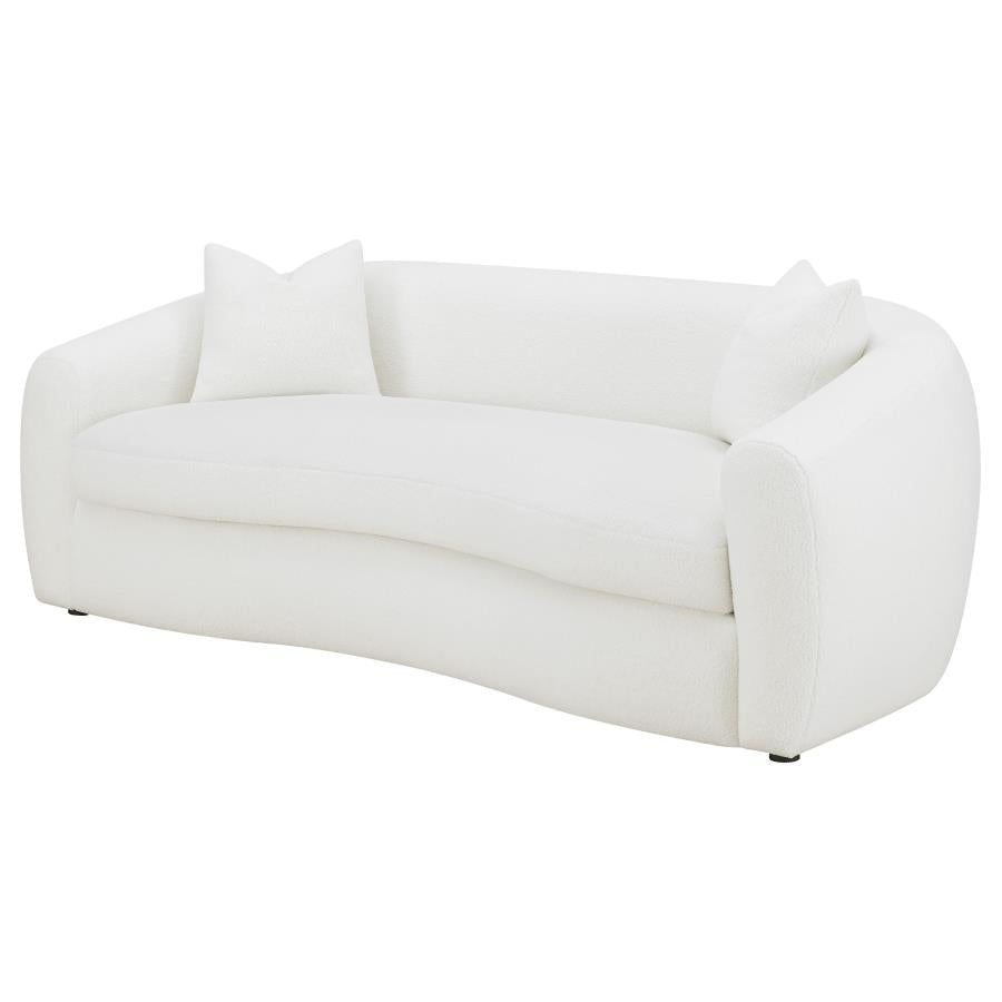 Isabella Faux Sheepskin Upholstered Sofa