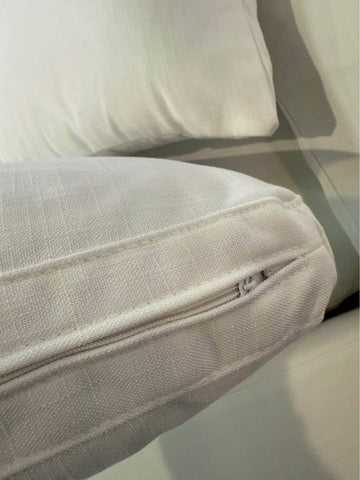 4-Seat Cloud Modular Sectional Sofa Chaise in Performance Linen
