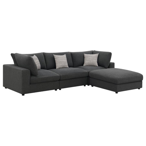 4PC Cloud Modular Dupe Open Sofa Chaise in Performance Linen